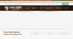 Desktop Screenshot of cavecreekequine.com