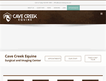 Tablet Screenshot of cavecreekequine.com